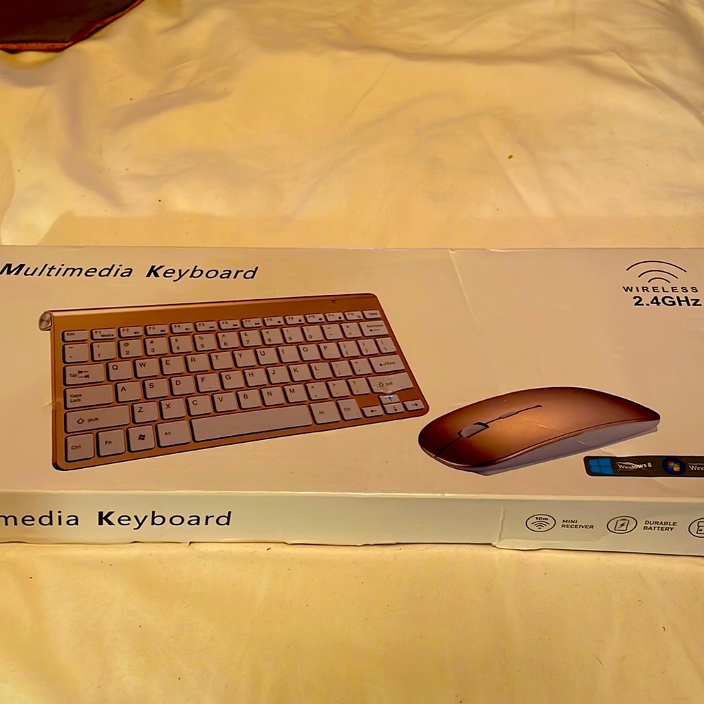 Rose Gold Keyboard and Mouse - NEW IN BOX